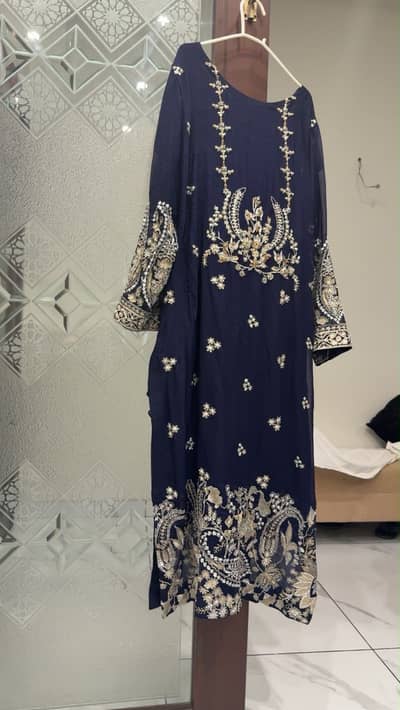 Chiffon and embroidered dresses