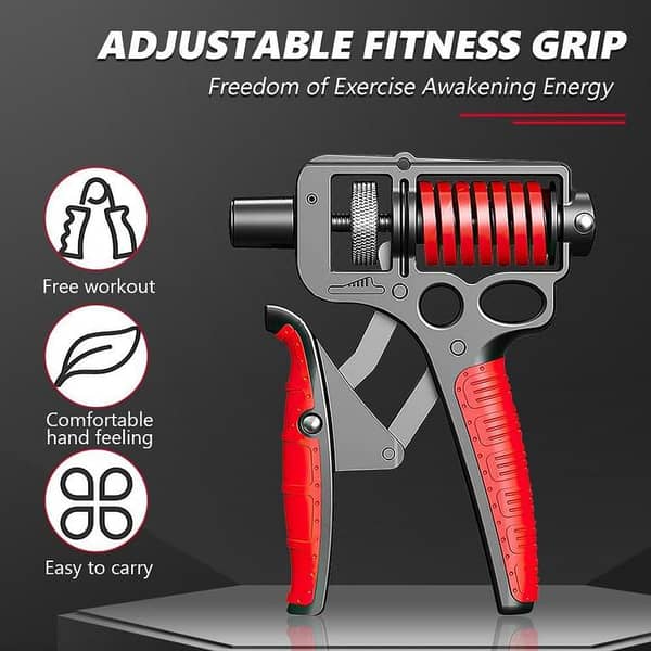 Hand Gripper 120kg – Adjustable Heavy Duty Grip Strength Trainer | 10kg to 120kg Resistance | Forearm Exerciser for Bodybuilding, Arm Wrestling, Powerlifting & Elite Grip Training