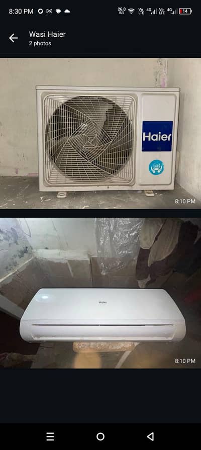 Haier 1 Ton inverter split ac / 75% Energy Saving T3 Compressor 100%