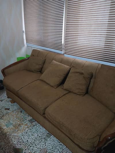 sofa set + 2 seater + sofa cum bed
