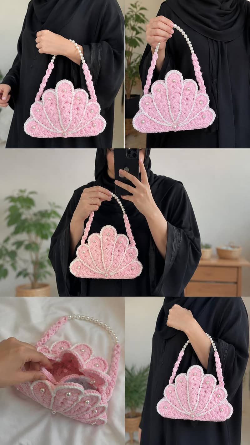 beautiful handmade shell bag 0