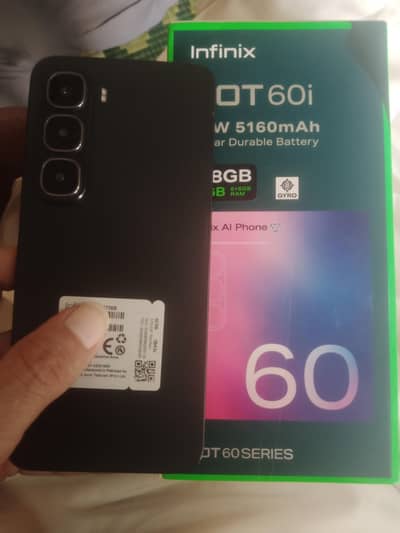 Infinix hot 60i /12/128 6month wrnty
