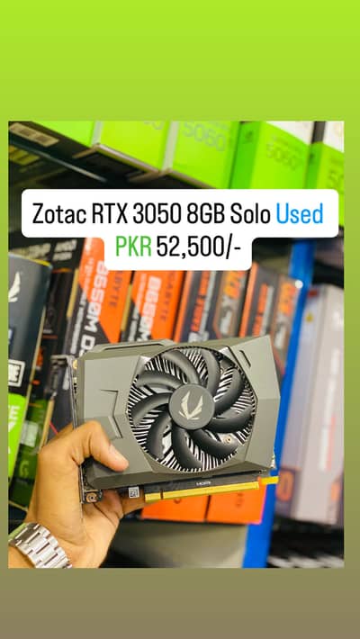 Zotac RTX 3050 8GB solo Single fan Used