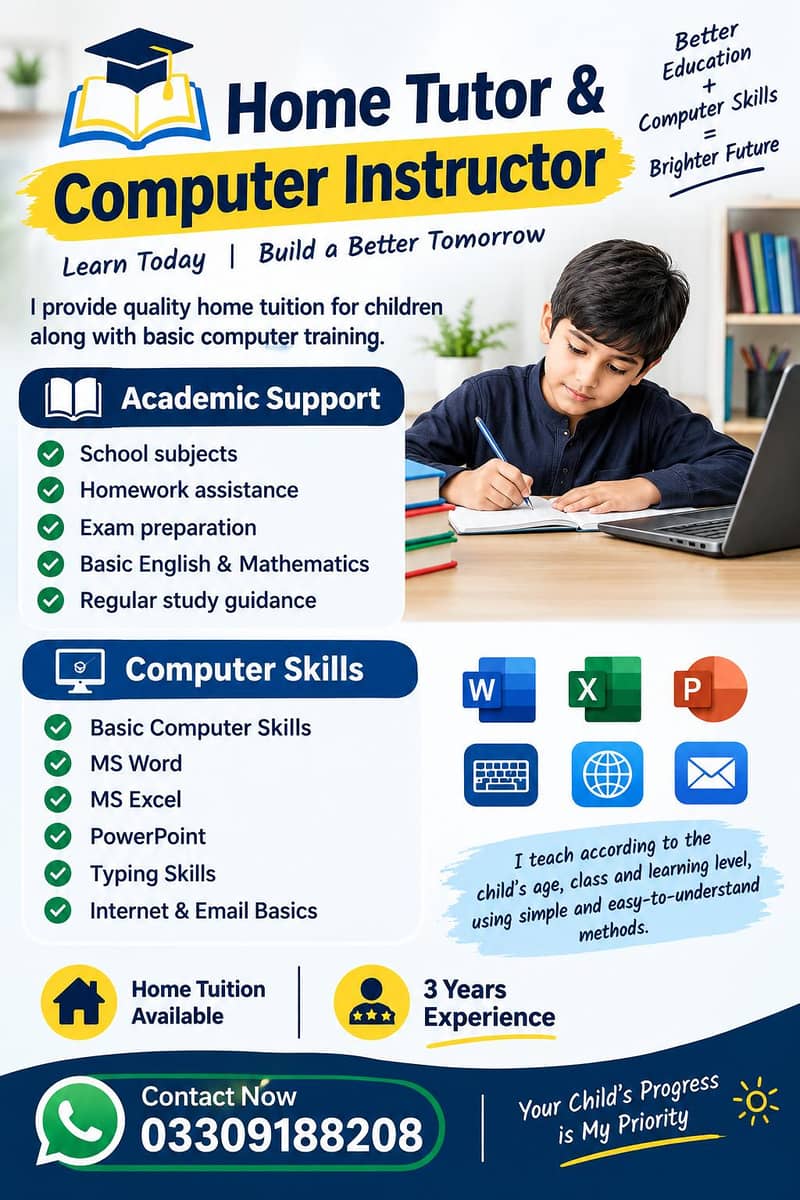 Academic & Computer Skills Tutor 0
