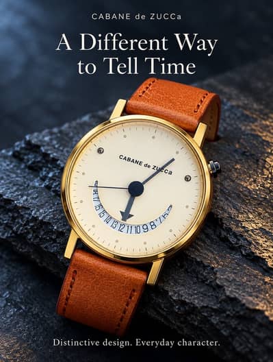Cabane de Zucca Japan Movement Watch - Unique Window Dial