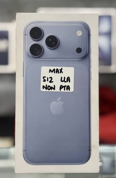 IPHONE 18 PRO MAX 512 GB DUAL eSIM GLACIER BOX PACK NON PTA