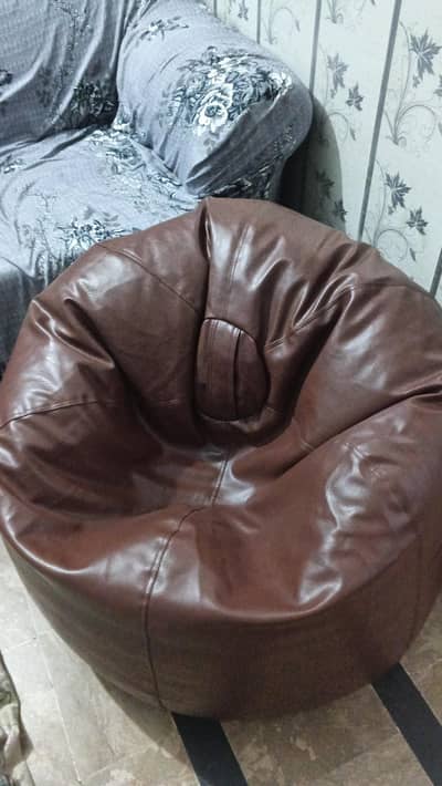 New leather bean bag