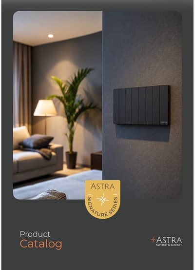 ASTRA Premium Switches & Sockets – Black, Grey, Gold & White