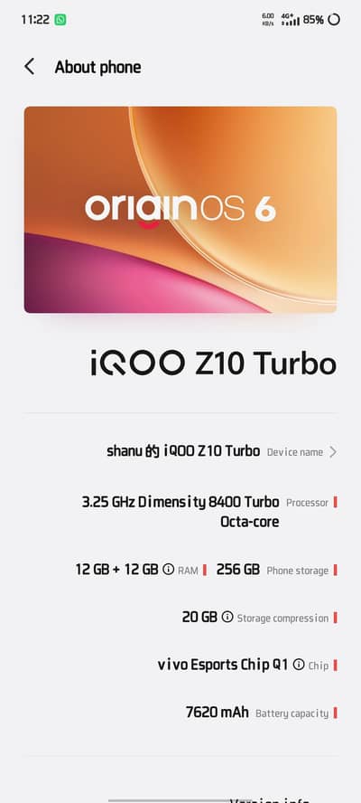 Vivo iQOO  Z10 Turbo