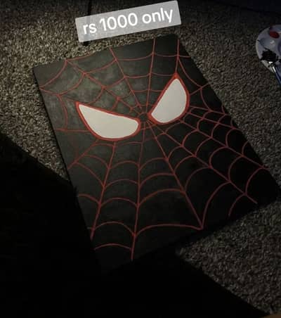 Hand Made Spiderman Canvas painting 