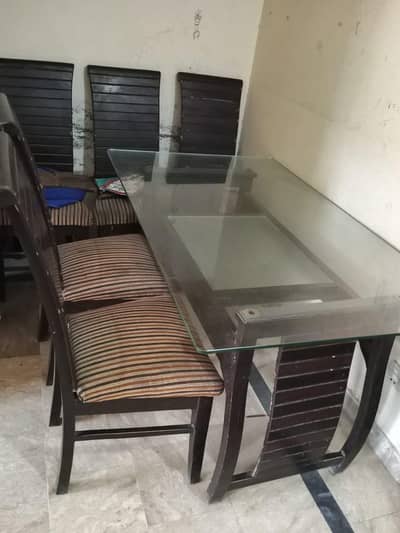 Dining table and chairs