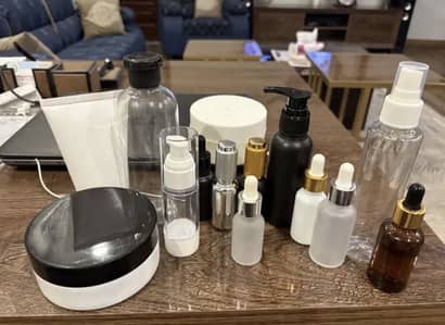 Serum/Cream/FaceWash (Skin & Haircare) bottles