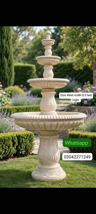 Fountain water marble /and fibre / for farmhouse and home Garden