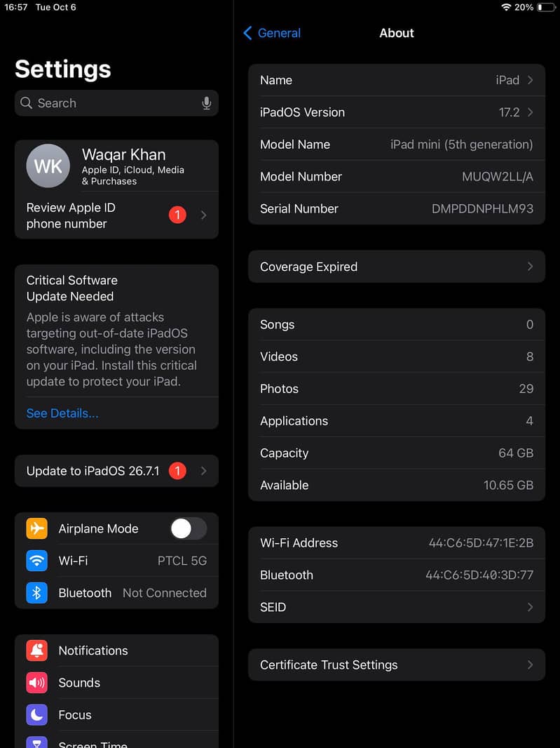 ipad mini 5 64 Gb 0