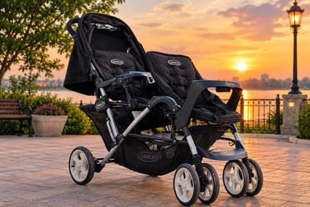 Original Graco Double Baby Stroller / Twin Pram – Excellent Condition