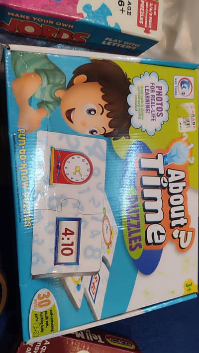 puzzles and fishing game.