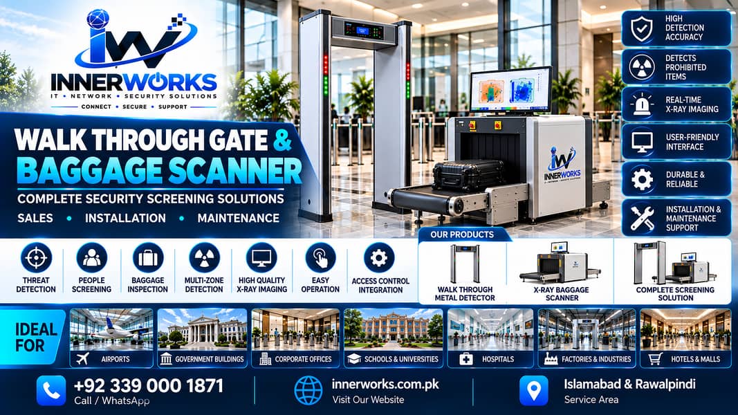 Walk Through Gate & Baggage Scanner | Security Screening 0
