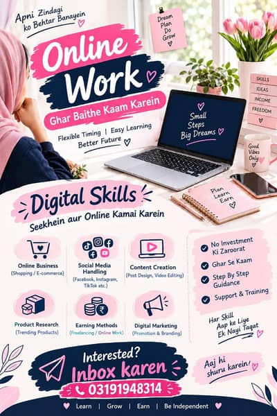 online work opportunity work from home