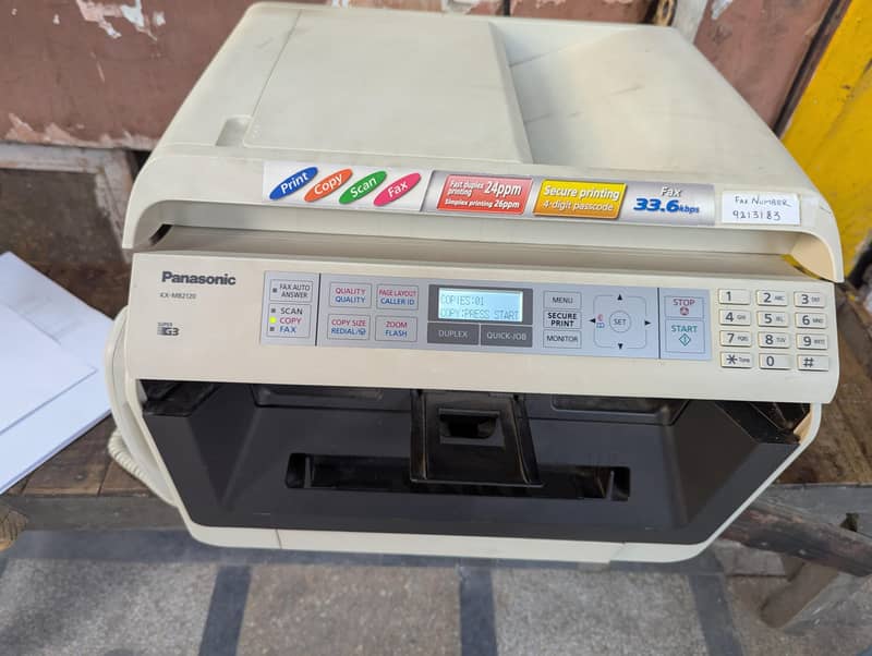 panasonic printer copy fax 2