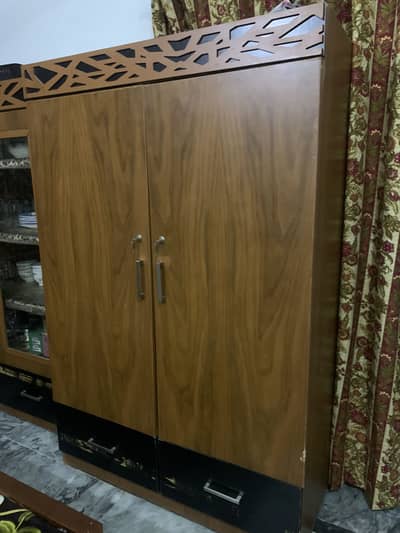 Wood cabinet for clothes