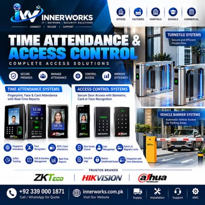 Time Attendance & Access Control | Turnstile | Vehicle Barrier