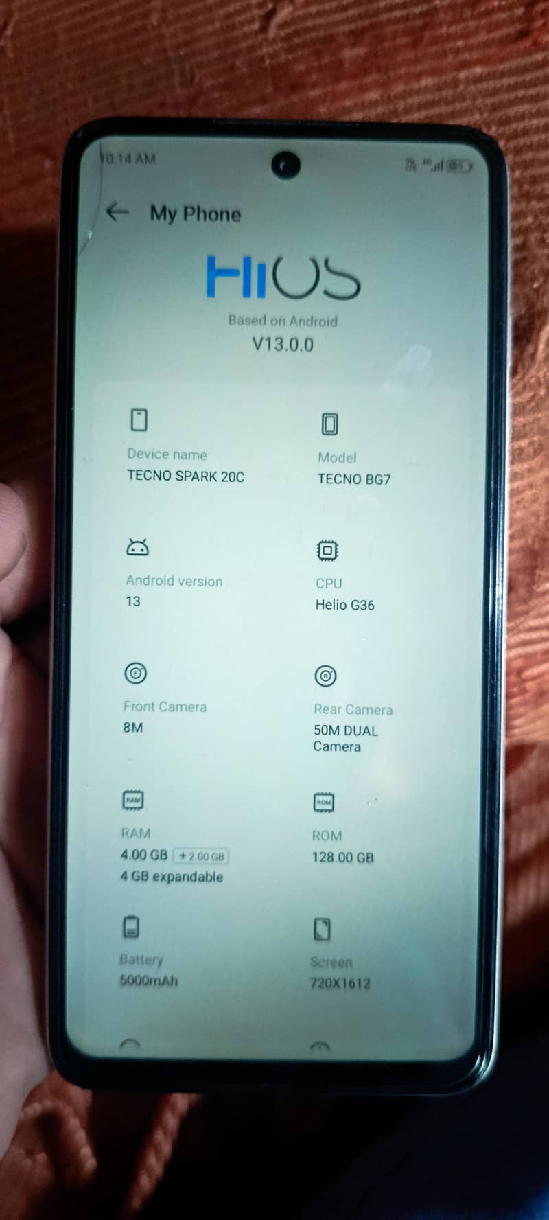 Tecno Spark 20C 0