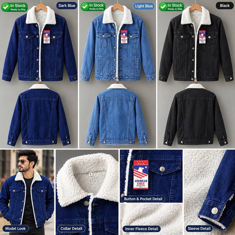 Men denim Jacket 0