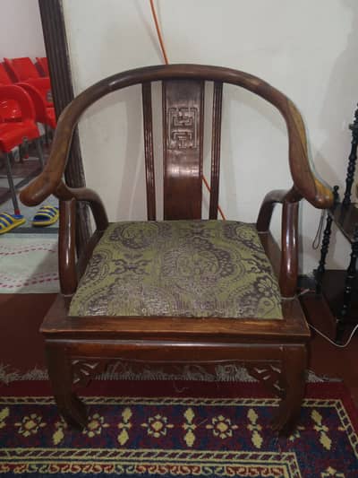 Full size Bed  with 2 side table  and  wooden sofa's N wooden cabinet.