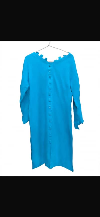 Ferozi Blue Cotton Kurta - Medium - 9/10 Condition