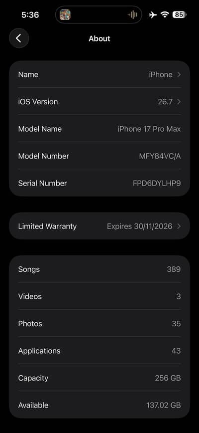 Apple iPhone 17 Pro Max
