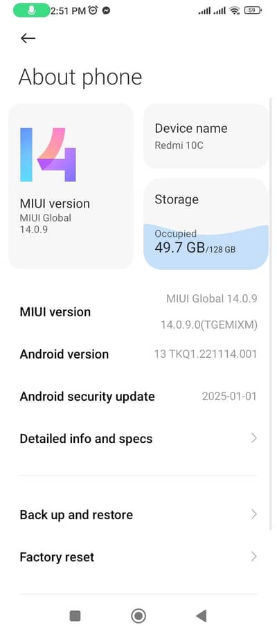 Xiaomi Redmi 10C 4 +2 128 exchange process