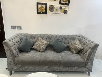 Grey 7 seater sofa set
