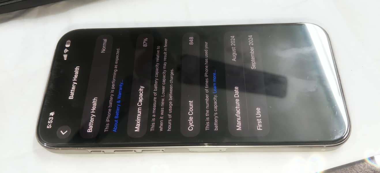iPhone 16 Pro Max (256GB) H. K MODEL For Sale in Good Condition 2