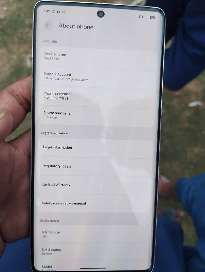 Google Pixel 7 Pro 9