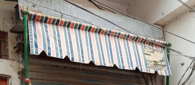 Shop curtain sun shade with machine size 6 by 10 feet