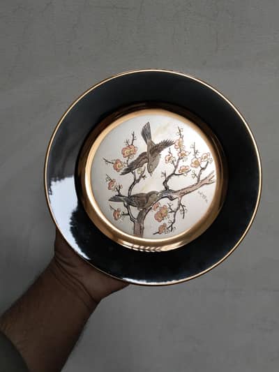 gold plated decorative plate