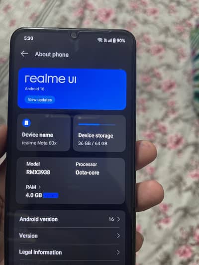 Realme Note 60x