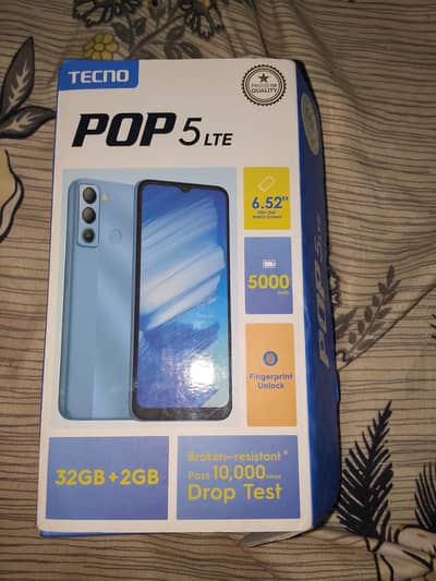 For Sale Tecno POP 5 /2GB+32GB 5000Mh.
