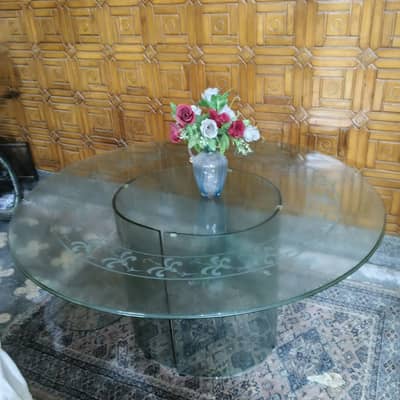 Premium Glass Center Table 12mm – Luxury Coffee Table – 1 Month Used