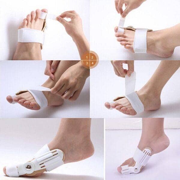 2 Pcs Bunion Toe Corrector Support for Pain Relief – Toe Separators Spacers Bunion Corrector – Hallux Valgus Hammer Toe Straightener for Alignment of Big Toe – Thumb Corrector