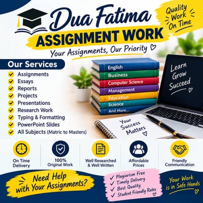 Dua Fatima Assignment Writing & Academic Work Services