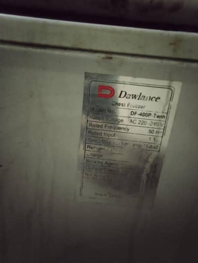 Dawlence double door freezer for sell