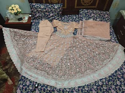 Fancy Net Frock / Maxi - 3 Piece Party Wear Suit