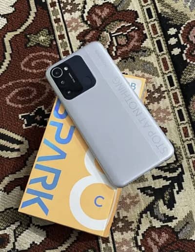 Tecno Spark 8C condition 10/10 with Box charge All Ok