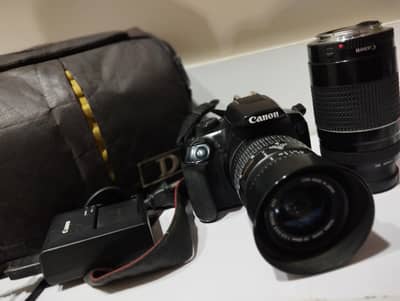 Canon EOS 1300D DSLR + 2 Lenses (Macro & Zoom) - 10/10 Condition