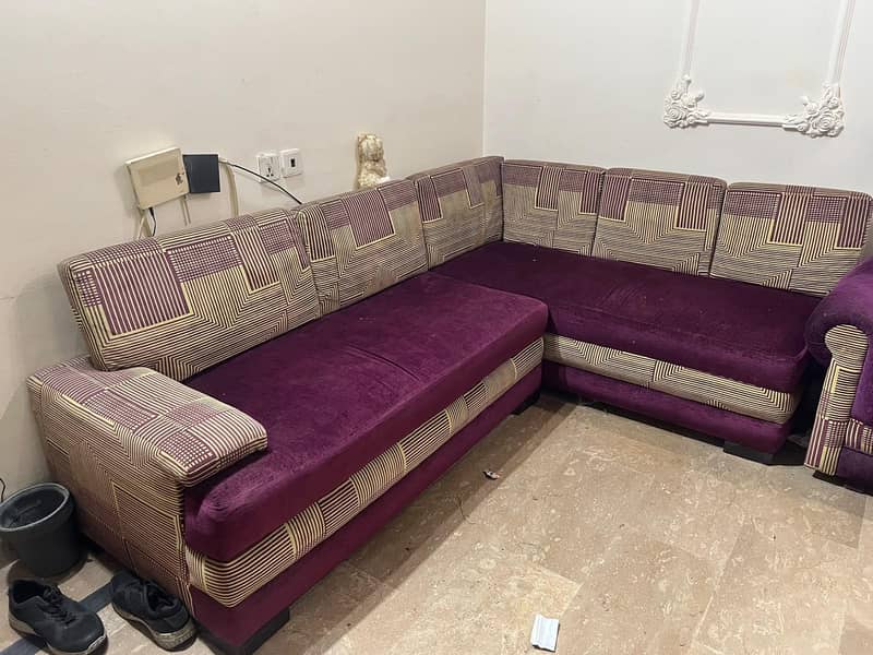 Dining table and Sofas set 4