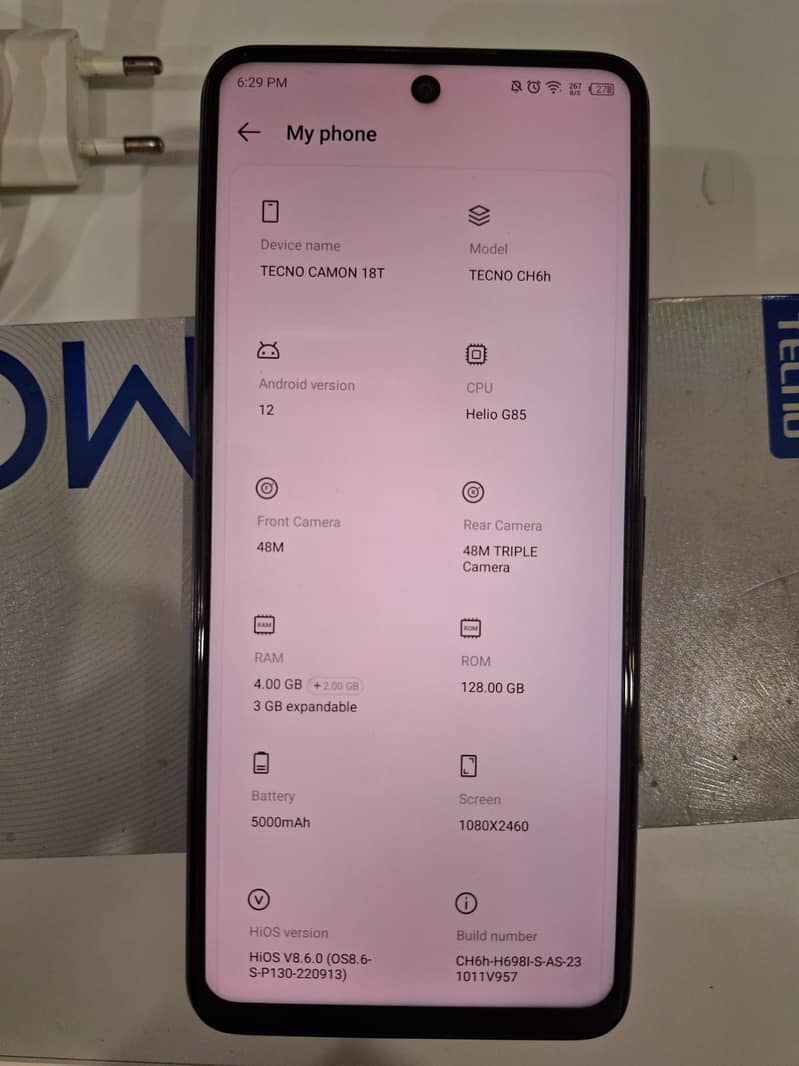 Tecno CAMON 18T 1