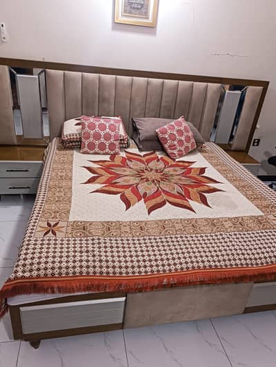 King Bed, Molty Mattress, Dressing Table, & Almari Set
