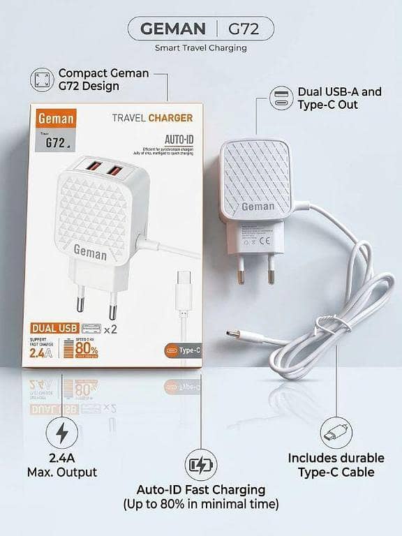 GEMAN G72 Dual USB Charger
