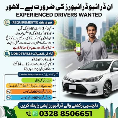 Indrive Driver Required | Driver Jobs | Indrive Jobs (Male)